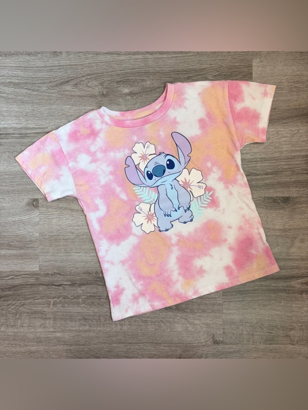 Disney Stitch tie dye kids shirt